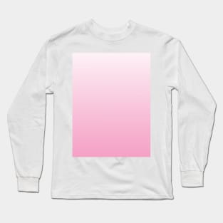 Light Pink to Dark Carnation Ombre Fade Sunset Gradient Long Sleeve T-Shirt